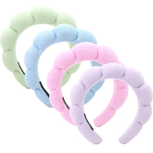 Miniatura 22 de Diademas de cuidado de la piel para el lavado facial, diademas de spa para lavar la cara, suaves diademas de cuidado de la piel y maquillaje
