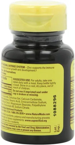 Miniatura 4 de Nature Made Zinc 30 mg, 100 tabletas (paquete de 6)