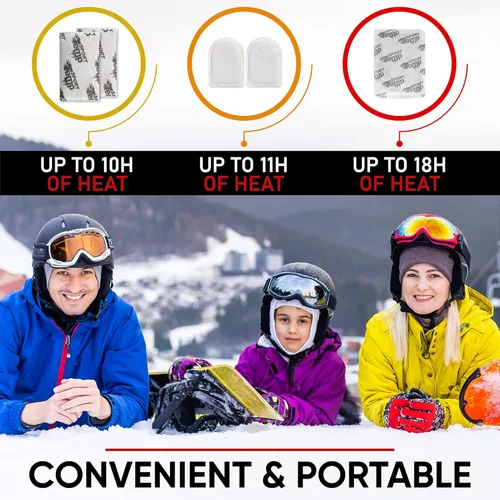 Miniatura 7 de Calentadores de manos, pies y XL para cuerpo y manos - Paquete variado, 10 pares de calentadores de manos, 10 pares de calentadores de pies