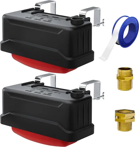 Miniatura 8 de Válvula de flotador automática de canal de agua para ganado con conector de cobre y cinta PTFE, control automático de nivel de agua, válvulas