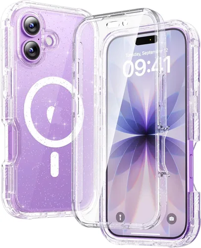 Miniatura 213 de Diaclara - Funda compatible con iPhone 11, carcasa resistente de cuerpo completo con protector de pantalla integrado sensible al tacto y Transparente