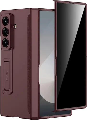Miniatura 12 de Miimall Funda para Samsung Galaxy Z Fold 5 con protector de pantalla de privacidad, soporte ajustable integrado y protección magnética de bisagra