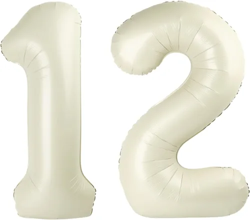 Miniatura 397 de Globos de números de 5 globos de 40 pulgadas, decoraciones de cumpleaños azules para niños y niñas, globos de números azul marino grandes