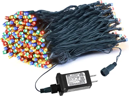 Miniatura 12 de weillsnow Luces de Halloween Moradas y Naranjas, 200 LED 66 Pies con Enchufe Luces de Cadena de Halloween Impermeables, 8 Modos con Memoria