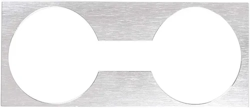 Cubierta para portavasos de consola central de automóvil de aleación de aluminio para Land Rover Defender 90 110 2004-2018 Accesorios de coche