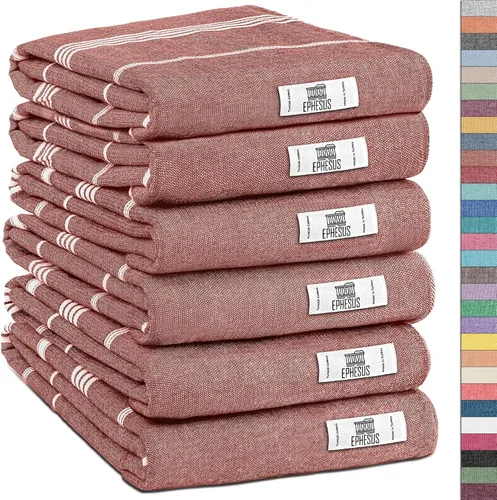 Miniatura 36 de EPHESUS TOWELS Toallas de Mano - Juego de 2 18" x 30" - Toalla de Mano Turca Decorativa para Baño, Cocina, Invitados, Cara, Cabello, Té, Paño