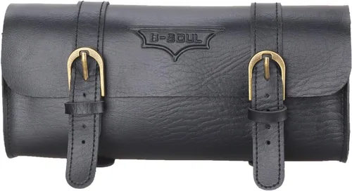 Miniatura 2 de Bolsa de Manillar de Bicicleta Retro de PU Cuero Impermeable Alforja de Bicicleta Cesta Frontal Vintage Bolsa de Asiento Trasero para Bicicletas