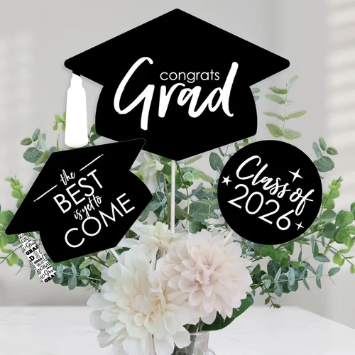 Lo mejor está por venir 2019 - Juego de 15 palillos de mesa para fiesta de graduación