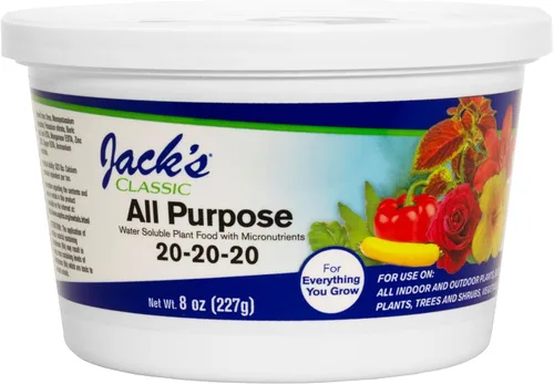 Miniatura 9 de Jack's Classic 20-20-20 Fertilizante multiuso soluble en agua con micronutrientes para proporcionar crecimiento general en todas las plantas, 1.5