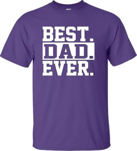 Miniatura 7 de Go All Out Camiseta de adulto para el día del padre con texto en inglés Best Dad Ever #1 Dad World's Greatest Dad