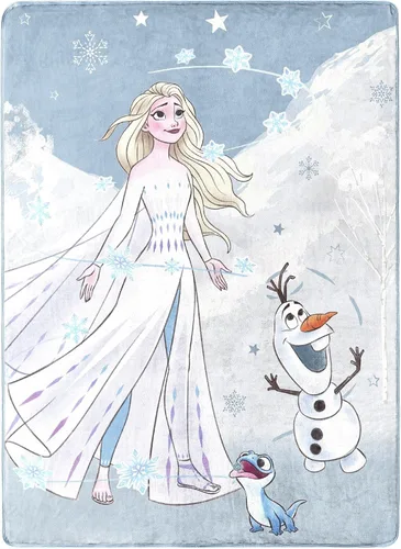 Miniatura 7 de Northwest Manta Frozen Silk Touch, 46 x 60 pulgadas, Snow Play