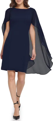 Miniatura 6 de DKNY Vestido de capa de crepé para mujer