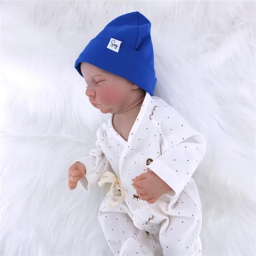 Miniatura 155 de Gorro de punto para recién nacido, para niños y niñas, con forro de satén sedoso, gorro para niños pequeños