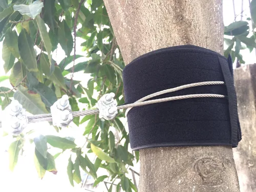 Miniatura 5 de Protectores de árbol para Zip Line y Slacklines, 59 pulgadas de largo, juego de dos