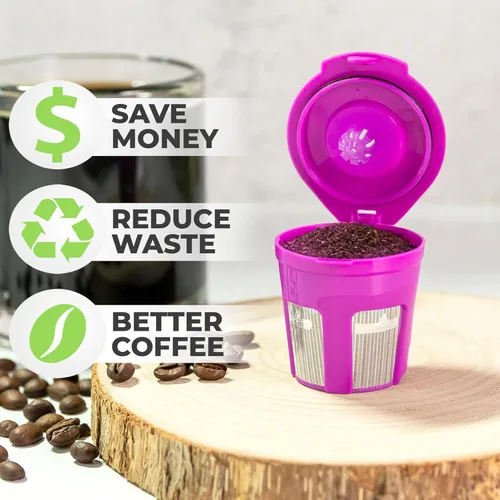 Miniatura 2 de Perfect Pod Cafe Fill Deluxe 1-Stream reutilizable K Cup - Compatible con Keurig 1.0 2.0 Plus K-Duo K-Mini K-Select K-Compact K-Elite y cafeteras