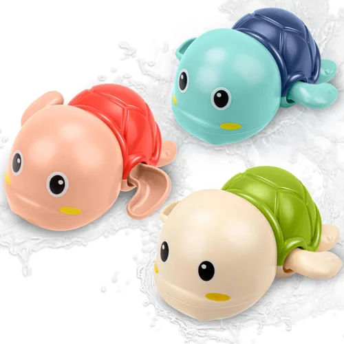Miniatura 2 de Juguetes de baño para niños de 1 a 3 años de edad, regalos para niños, juguetes de tortuga nadadora para el baño, juguetes flotantes y de cuerda