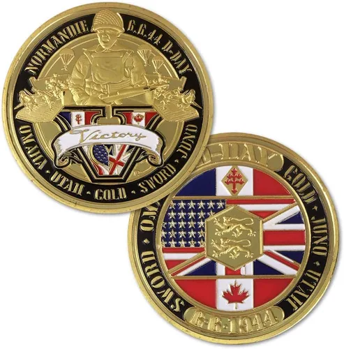 Moneda de desafío de la Segunda Guerra Mundial del Ejército de los Estados Unidos Guerra Mundial Europa Soldado Veterano