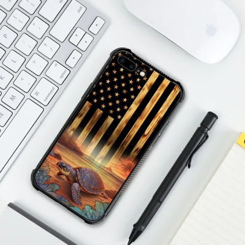 Miniatura 55 de DAIZAG Compatible con iPhone 13 Pro Max, Funda de TPU Protectora Anti-Arañazos Todo En Uno, Fundas para Hombre Mujer - Motivo de Madera Americana