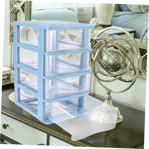 Miniatura 8 de Luxshiny Organizador de almacenamiento cosmético Cajón Caja de almacenamiento Contenedor de papelería de oficina