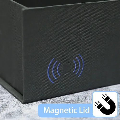 Miniatura 4 de LIFELUM Caja de regalo de 13.5 x 10 x 4 pulgadas, caja de regalo grande con tapas magnéticas, cajas de regalo negras para regalos de graduación