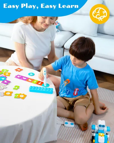 Miniatura 2 de WhalesBot B3 Pro Kit de Robot de Programación 24-en-1 STEM Juguetes para Niños 4+, Lápiz Inteligente Avanzado y Tarjetas de Programación, Juguetes