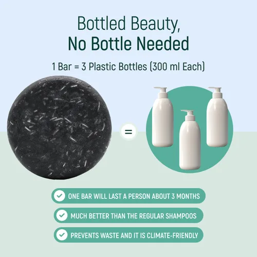 Miniatura 6 de Barra de champú de agua de proteína de arroz sólido con jabón para el cabello con efecto acondicionador - Barras de champú para cabello con todos