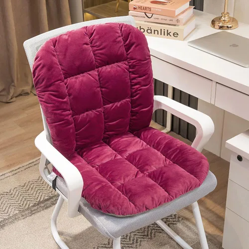 Miniatura 14 de Cojín para Silla de Escritorio Antideslizante Cojín de Asiento Mecedora Almohadilla para Silla de Oficina Cojín de Asiento de Dormitorio con Soporte