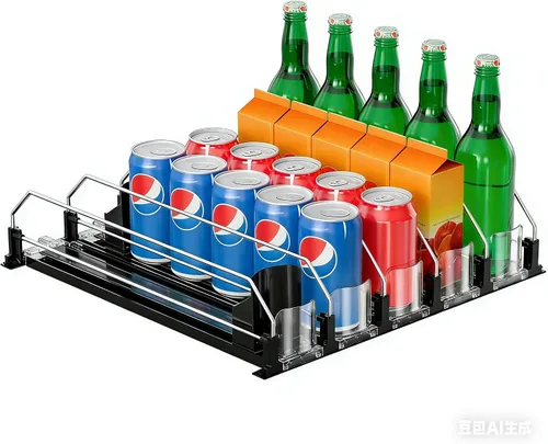 Miniatura 7 de 2024 Organizador de Bebidas para Nevera, Dispensador de Latas de Soda Mejorado para Refrigerador, Organizador Automático de Latas con Empujador