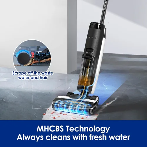 Miniatura 10 de Tineco Floor ONE S7 PRO Aspiradora Inalámbrica Húmeda y Seca, Trapeador Limpiador de Pisos Inteligente para Pisos Duros, Largo Tiempo