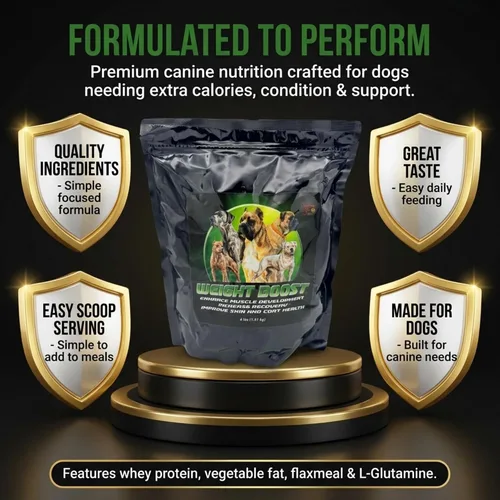 Miniatura 7 de CPN Weight Boost Suplemento para ganar músculo para perros con alto contenido de calorías – Proteína de suero de grado humano, grasas saludables