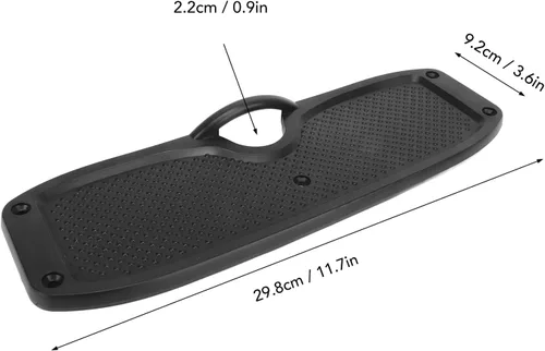 Miniatura 3 de Placa de montaje, ligera, resistente, ampliamente utilizada, soporte de motor fuera de borda PVC para bote de goma (negro)