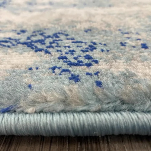 Miniatura 6 de 7680 - Alfombra abstracta moderna, tamaño grande Azul/claro