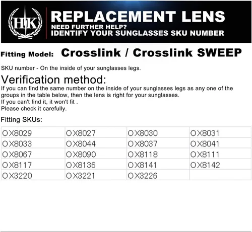 Miniatura 6 de Patas de repuesto para gafas Oakley Crosslink