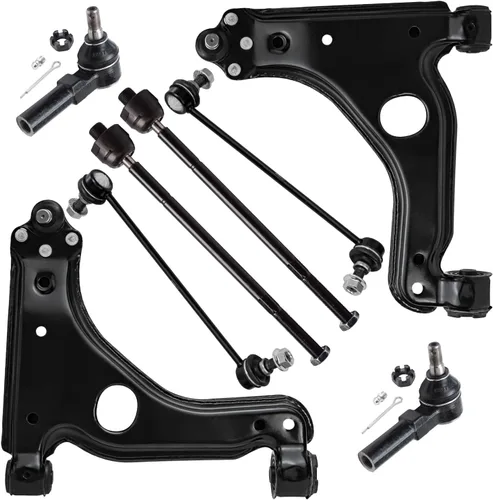 Miniatura 45 de Detroit Axle - Kit de brazos de control de extremo delantero de 8 piezas para Dodge Dakota 00-04, Durango 00-03, 4 brazos de control superior e