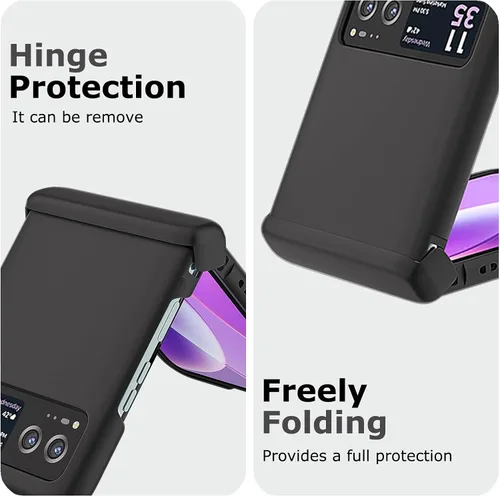 Miniatura 3 de Funda para Motorola Razr 2023 y protector de cámara trasera, funda delgada para teléfono con protector de bisagra, resistente a los arañazos, funda