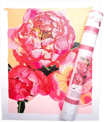 Miniatura 17 de Pink Picasso Kit de Pintura Floral Botánica por Números para Adultos y Adolescentes Juegos de Kits de Pintura Acrílica DIY en Lienzo 16x20
