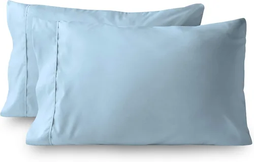 Miniatura 8 de Fundas de almohada – Juego de 2 fundas de almohada de algodón de 600 hilos, calidad de algodón, sedoso y suave, sin arrugas