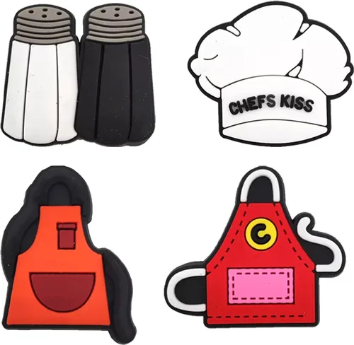 Miniatura 3 de 12 dijes para cocinar y gimnasio decoración de zapatos de chef y fitness Cloruro de polivinilo vidrio aventurina
