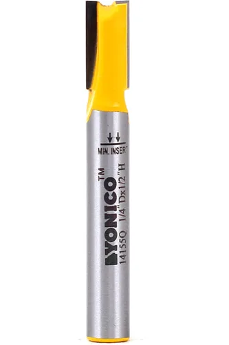 Miniatura 26 de YONICO Brocas de enrutador Broca recta 5/8 de pulgada de diámetro X 3/4 de pulgada de altura vástago de 1/4 de pulgada 14159q