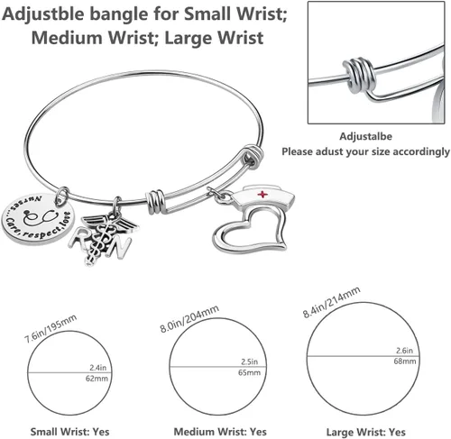 Miniatura 3 de Regalos de enfermera para mujeres Pulsera de enfermera, regalos de graduación de enfermería, regalos de enfermera, regalos de enfermera, regalos