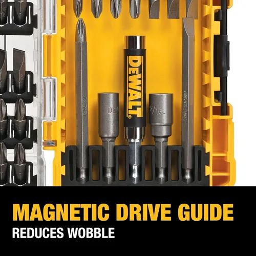 Miniatura 4 de DEWALT Juego de puntas de destornillador con estuche resistente, 45 piezas (DW2166), juego de destornillado gris/plata con estuche resistente