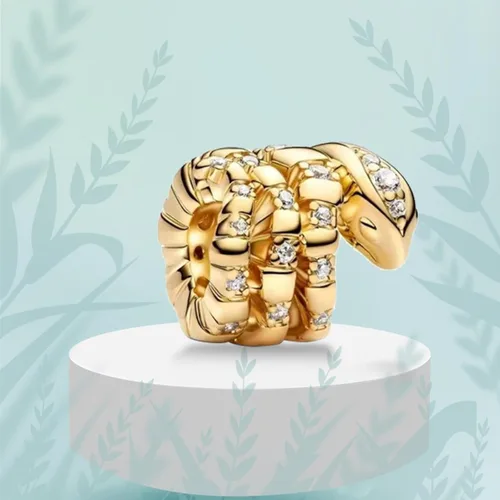 Miniatura 87 de Dijes de plata de ley 925 con diseño de oso dorado para mujer, pulseras y collares, regalos para familiares y amigos, 3 piezas/paquete
