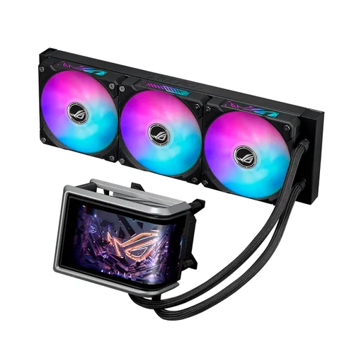 ASUS ROG RYUO IV 360 ARGB con pantalla AMOLED curvada móvil de 6.67 pulgadas que admite video de efecto 3D o estadísticas de sistema