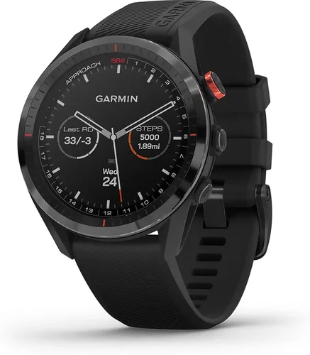Miniatura 2 de Garmin Approach S62, reloj GPS de golf premium, organizador virtual incorporado Negro
