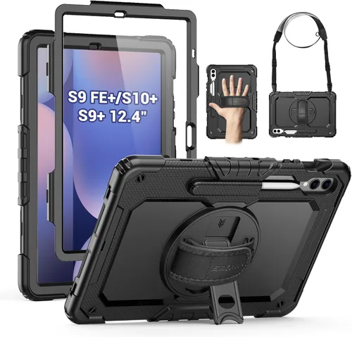 Miniatura 23 de SEYMAC Funda protectora resistente a prueba de golpes para Samsung Galaxy Tab A9 de 8.7 pulgadas 2023 (SM-X110/X115/X117), resistente a prueba