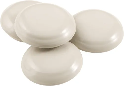 SuperSliders - Deslizadores autoadhesivos para muebles para superficies alfombradas (4 piezas) – lino de 1-1/4 pulgadas – SuperSliders redondos,