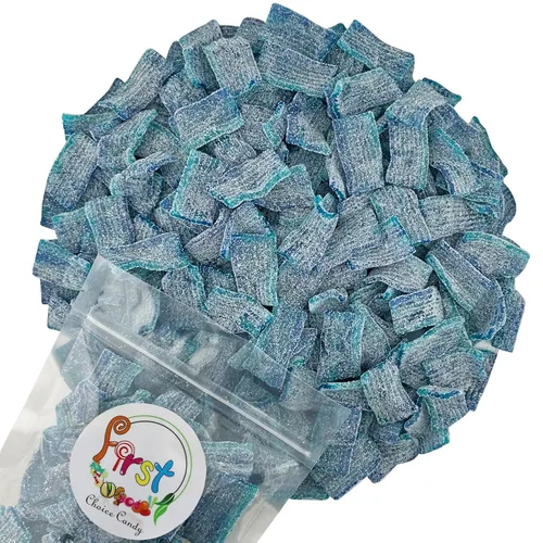 Miniatura 19 de Cinturones de Gomitas Ácidas de Varios Colores (Azul Baya (Arándano), 1 Libra)