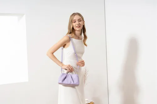 Miniatura 7 de Valleycomfy Bolsos de mano de noche con perlas para mujer, de cuero suave, fruncidos, cruzados, bolsa de hombro para fiestaboda