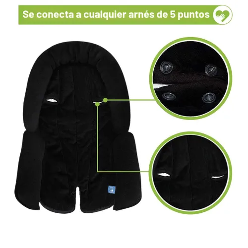 Miniatura 5 de COOLBEBE Soporte 3 en 1 mejorado para el cuerpo del bebé para recién nacido, bebé, niño pequeño - Almohadilla de cojín de inserción para asiento
