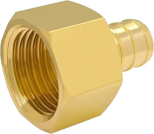 Miniatura 6 de Hooshing Paquete de 6 adaptadores hembra Pex de 1/2 pulgadas, PEX 1/2 pulgada a 1/2 pulgada hembra NPT adaptador de latón